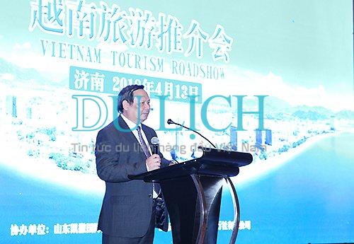 Tổng cục trưởng Tổng cục Du lịch Nguyễn Văn Tuấn phát biểu tại chương trình